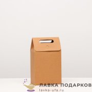 ПКРП / Пакет-коробка «Крафт» с вырубной ручкой, 16х9х27 см, 734.8001 