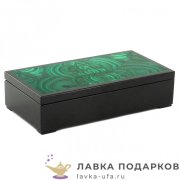 Камен. шкатулка «Купюра»18 х 10 х 06 см. малахит 0484 УЦЕНКА 