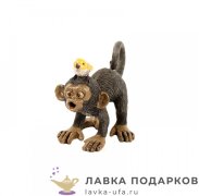 Фигурка года «Обезьянка с птенцом» 07 х 10 см. (серый)  EVE_50255 