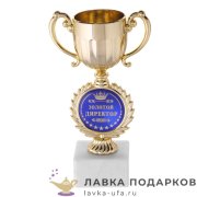 ПР / Кубок для награждения «Лето» 24х10см на подставке мрамор 046-240-100 