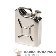Фляга стилизованная «Канистра» 270 мл. цв. хром матовый 8090 