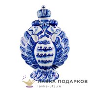 Гжель / Штоф «Орел» 750 мл. 28 х 18 х 08 см. 