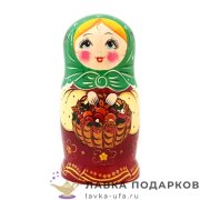 НП / Матрешка загорская «Лукошко - грибочки» 5 кукол 18 см. 2199 (НН) 