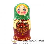 НП / Матрешка загорская «Лукошко - грибочки» 5 кукол 18 см. 2199 (НН) 
