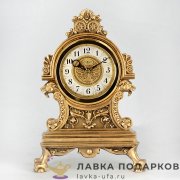 LR / Скульптурные часы «Классика» В11х31х22 см полистоун бронза 5007 