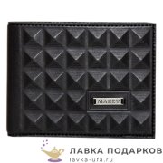 Макей / Портмоне из натур. кожи «Геометрия» 12 х 09 см. цв. черный 042_08_44 