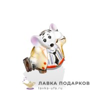 БФ / Статуэтка «Крыса босс» Башкирский фарфор 10см сувенир фигурка подарочная 