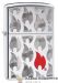 Zippo / Зажигалка 29678 «Пламя в огне» 56 х 36 х 12 мм. цвет хром полированный