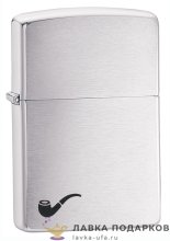 Zippo / Зажигалка бензиновая Zippo 200_PL «Для трубок» цв. хром матовый  