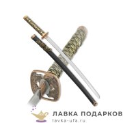 ИР / Меч самурайский «Катана» 100 см. ножны черные, цуба медная D50013-BK-KA 