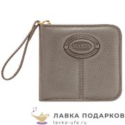 Макей / Кошелек из натур. кожи на молнии «Классика»11 х 10 см. цв. беж 148_0855  