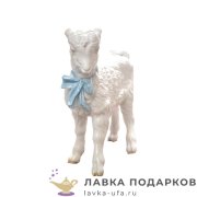 Дулево / Статуэтка «Козленок с бантиком» 37 см. С_733 