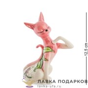 Pavone / Фигурка «Кошка в розах» 13 х 11 см. розовый JP_98.41 