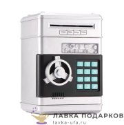 Копилка с кодовым замком «Сейф» 20 х 14 см. цв. серебро (2060) 