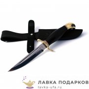 Златоуст / Нож сувенирный «Финка НКВД», сталь 95 х 18, рукоять граб фибра + латунь 