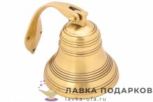 ЛГ / Рында латунная «Корабельная» д.10 см 20х13 см антик Кл-2675.2 