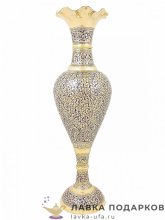 Кашмир / Ваза латунная с эмалью 78 х 23 х 23 см. голубой (Имарти) В_2565.30.8.1 