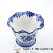 Гжель / Конфетница «Лидия» 15*15*12см. авт. Еремина Л.Г.  
