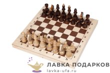 Шахматы турнирные «Торнамент», доска складная 40 х 20 х 05 см. цв. светлый (Ладья) 
