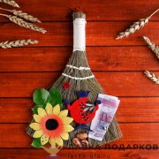Оберег «Веник с самоваром» 18 х 18 х 04 см. микс 240.6001 