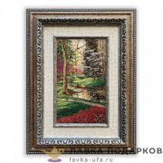 Картина в багете «Цветущий лес» 40 х 30 см. черный 0029_ВКБ-Брон 