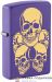 Zippo / Зажигалка бензиновая  Zippo 48783 «Черепа» цв. фиолетовый