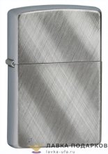 Zippo 28182 / Зажигалка Zippo классическая с покрытием матовый хром, Диагональное плетение 