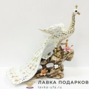 Delicate / Фигурка «Пава на ветке» 20 х 15 см. (белый) 110.31.В 