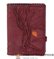 Макей / Ежедневник недатированный А5, обложка кожа «Древо». цв. коричневый 008_07_11 