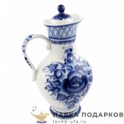Гжель / Кувшин «Восточный» 2300 мл. 30 х 19 х 17 см. авт. Сорокина Л.А. 