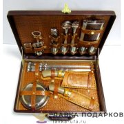 Павлово / Набор шашлычный «Герцог» на 5 персон в кейсе с кож. отделкой К 37_J (А)  