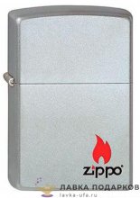 Zippo / Зажигалка «Пламя красное с лого Zippo» 56 х 36 х 12 мм. хром полированный 205 ZIPPO 