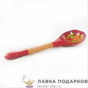 НП / Расписная ложка, чайная «Кудрина золотая»  см. цв. черный 