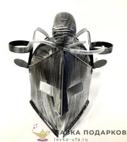 П-М / Кружка пивная «Лев» 450 мл. 19 х 08 см (металл внутри) 8708 