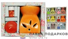 Аромалампа из керамики 12 х 10см. в наборе с маслом ОФВ_171 