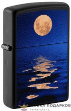 Zippo / Зажигалка бензиновая Zippo 49810 «Лунный закат» цв. черный матовый 