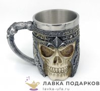 П-М / Кружка пивная «Рыцарь 2» 450 мл. (металл внутри) 9571 