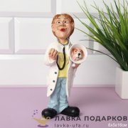 SV-П / Статуэтка «Врач ветеринарка» большая цветная полистоун 16см 2051 