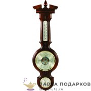 МТО С / Метеостанция настен. «Барометр 130 мм, часы, термометр, гигрометр» 68 х 18 см. цв. орех  