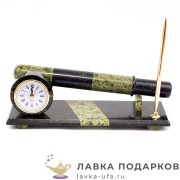 УК / Письменный набор из камня «ГИБДД» 31 х 11 х 10 см. змеевик св. 6423 