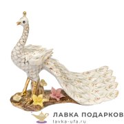 Delicate / Фигурка «Пава» 15 х 10 см, цвет белый 110.32_В 