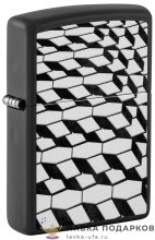 Zippo / Зажигалка бензиновая Zippo 48795 «Цепь белая» цв. черный матовый 