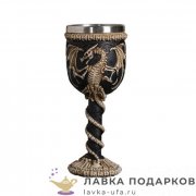 П-М / Бокал на ножке «Дракон» 200 мл. 19 х 08 см (металл внутри) 4275 