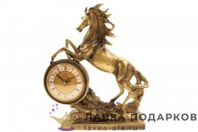 Скульптурные часы «Вольный ветер» 30 см. БРОНЗА БФ_114 