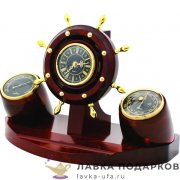 МТО Б / Метеостанция настольная «Штурвал» 39 х 30 х 20 см. цв. барокко Н_32_Ч_З 