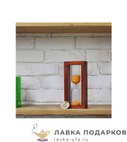 Часы песочные на 10 минут «Рамка» 20 х 09 х 05 см. корпус цвет вишня, песок оранжевый ЧП_300587 