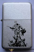 Zippo / Зажигалка бензиновая Zippo 29695 «Клуб мотоциклистов» цв. хром матовый 