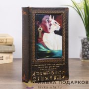 Книга-сейф «Нефертити» 21 х 13 х 05 см. кож.зам. цвет коричневый 858038 