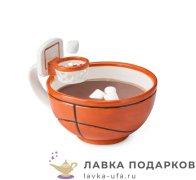 ПС / Кружка чайная «Баскетбол» 420мл керамика коричневый 8541 