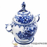 Гжель / Сахарница «Лиза» 19 х 18 х 12 см, авт.Рыженок А.В. 220 413 014 200 